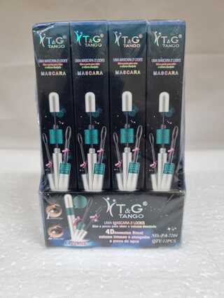 mascara de cilios a prova d agua tango c/12pcs