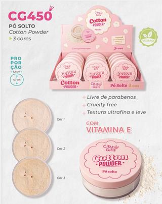 PO SOLTO COTTON POWDER CITY GIRL C/12CPS