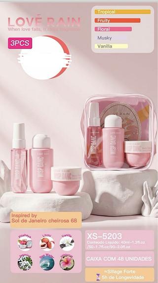 KIT PERFUME LOVE RAIN C/6PCS