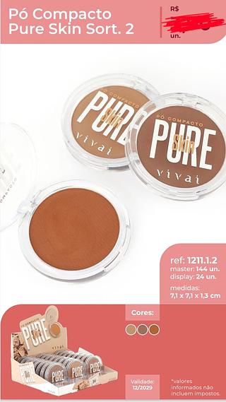 PO COMPACTO PURE SKIN SORT 2 VIVAI C/24PCS