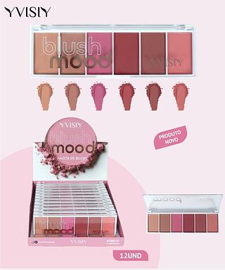 PALETA DE BLUSH YVISIY C/12PCS