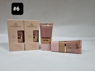 BASE MATTE ALTA COBERTURA PHALLEBEAUTY COR 6 C/12PCS