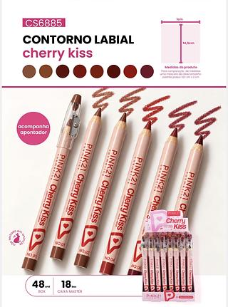 CONTORNO LABIAL CHERRY KISS PINK 21 C/48PCS