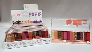 PALETA DE SOMBRAS 12 CORES FEBELLA C/12PCS
