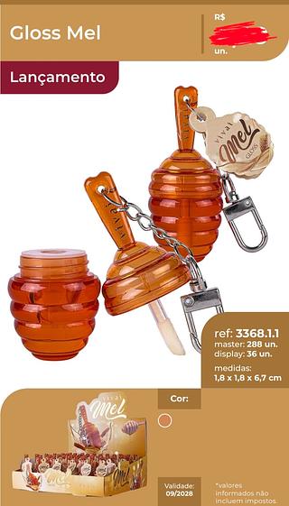 GLOSS MEL VIVAI C/36PCS