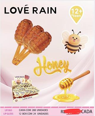 LIP GLOSS MEL LOVE RAIN C/24PCS