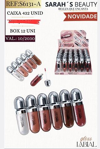 GLOSS LABIAL SARAHSBEAUTY C/36PCS
