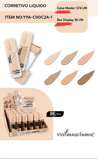 CORRETIVO LIQUIDO YOYO MAQUIAMOR C/36PCS