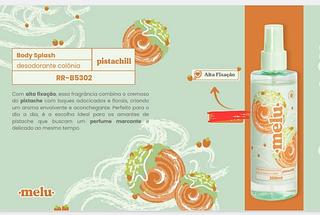 BODY SPLASH PISTACHE C/6PCS MULU RUBY ROSE