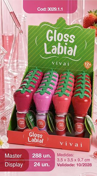 brilho labial vivai c/24pcs