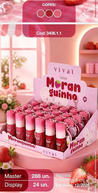GLOSS MORANGUINHO VIVAI C/24PCS