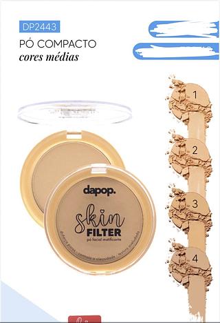PO COMPACTO SKIN FILTER DAPOP C/24PCS