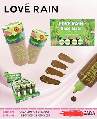 BASE LIQUIDO MATTE LOVE RAIN C/24PCS