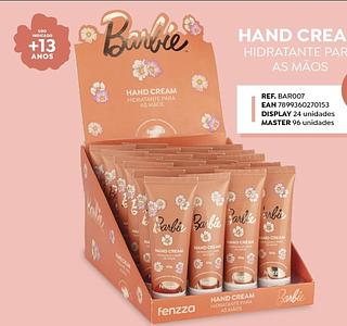 CREME HIDRATANTE PARA MAOS BARBIE FENZZA C/24PCS