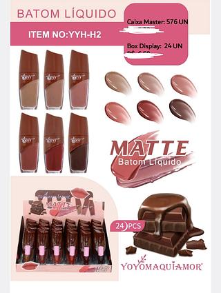 BATOM LIQUIDO MATTE YOYO MAQUIAMOR C/24PCS