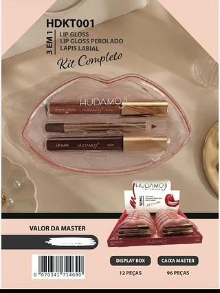 LIP GLOSS PEROLADO E LAPIS LABIAL JUMMYJU C/12PCS