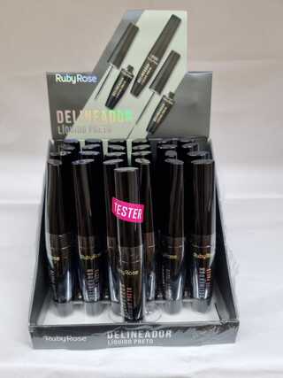 delineador liquidor ruby rose c/24pcs