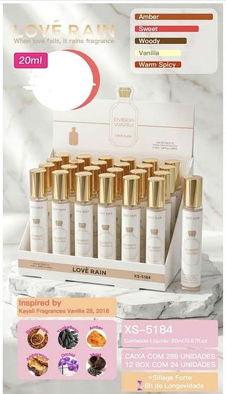 PERFUME 20ML LOVE RAIN C/24PCS
