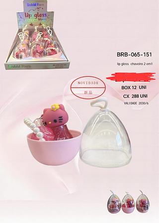 LIP GLOSS CHAVEIRO 2 EM 1 BOBBI RARA C/12PCS