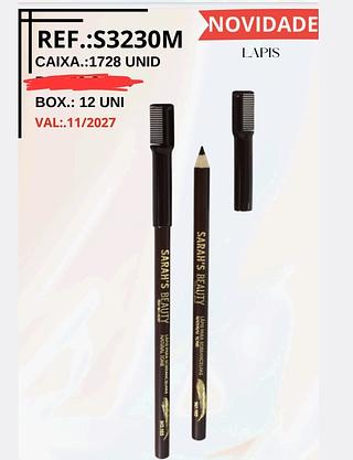 LAPIS PARA SOMBRANCELHAS MARROM SARAHS BEAUTY C/12PCS