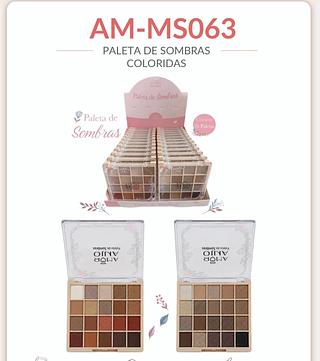 PALETA DE SOMBRAS COLORIDAS AMOR ANJO C/24PCS