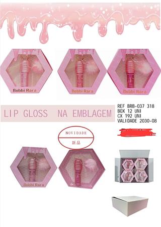 LIP GLOSS NA EMBLAGEM BOBBI RARA C/12PCS