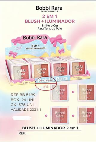 BLUSH +ILUMINADOR BOBBI RARA C/24CPS