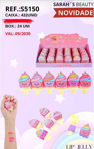 LIP GLOSS JELLY SARAHS BEAUTY C/24PCS