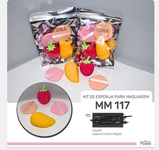 KIT ESPONJA PARA MAQUIAGEM C/12PCS