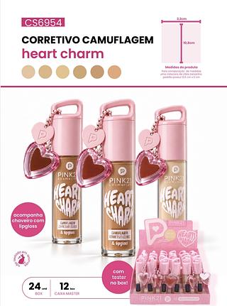 CORRETIVO CAMUFLAGEM HEART CHARM PINK 21 C/24PCS