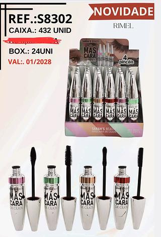 MASCARA DE CILIOS SARAHS BEAUTY C/24PCS