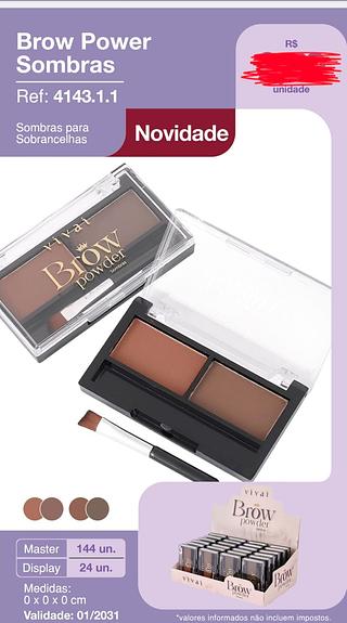 SOMBRAS BROW POWDER VIVAI C/24PCS