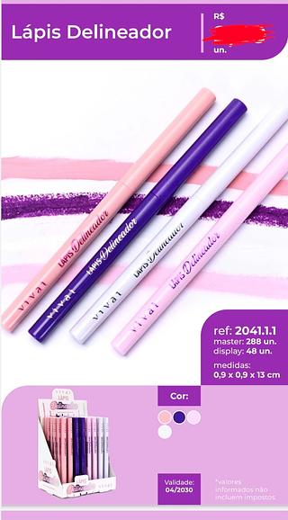 LAPIS GEL DELINEADOR VIVAI C/48PCS