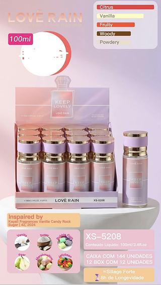 PERFUME 100ML LOVE RAIN C/12PCS