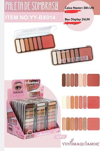 PALETA DE SOMBRA E BLUSH YOYO MAQUIAMOR C/24PCS