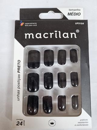 UNHAS POSTICA MEDIO PRETO C/12PCS