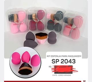 KIT ESPONJA PARA MAQUIAGEM SABRINA SATO C/6PCS
