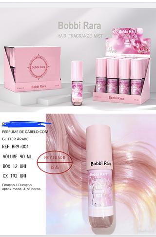 PERFUME DECABELO COM GLITTER BOBBI RARA 90ML C/12PCS