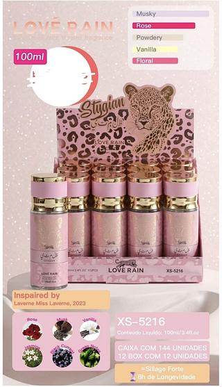 PERFUME 100ML LOVE RAIN C/12PCS