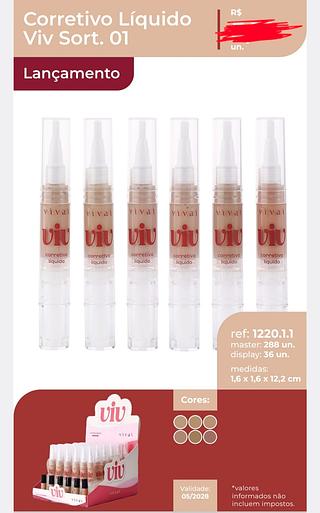 CORRETIVO LIQUIDO VIV COR A VIVAI C/36PCS