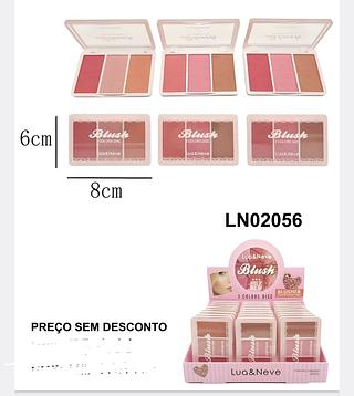 TRIO DE BLUSH LUA NEVE C/24CPS