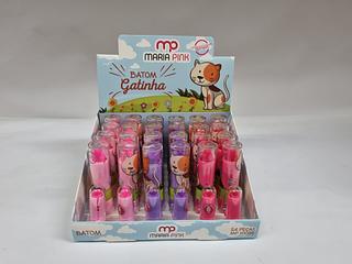 BATOM GATINHA MARIA PINK C/24PCS