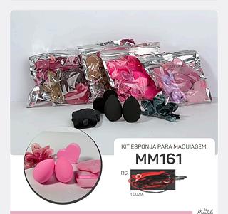 KIT ESPONJA PARA MAQUIAGEM C/12PCS