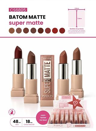 BATOM MATTE SUPER MATTE PINK 21 C/48PCS