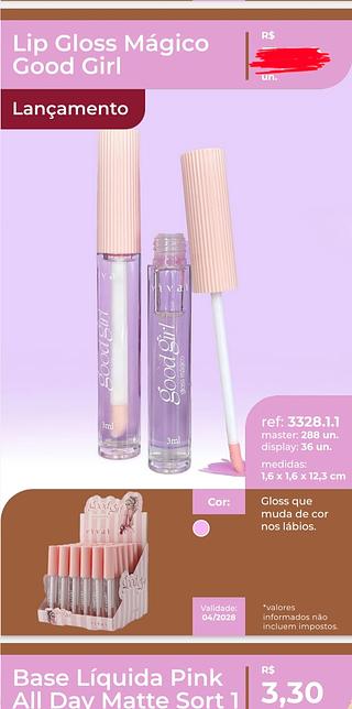 LIP GLOSS MAGICO GOOD GIRL VIVAI C/36PCS