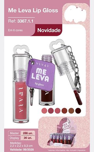 LIP GLOSS COM CHAVEIRO C/36PCS VIVAI