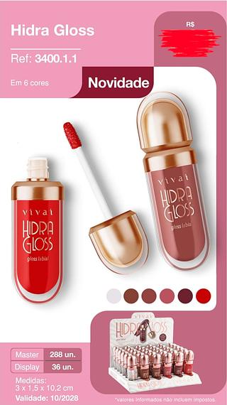 HIDRA GLOSS VIVAI C/36PCS