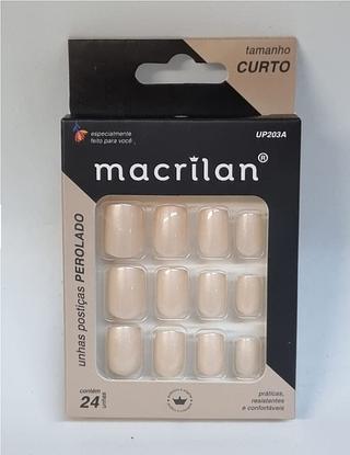 UNHA POSTICAS PEROLADO CURTO MACRILAN C/12PCS