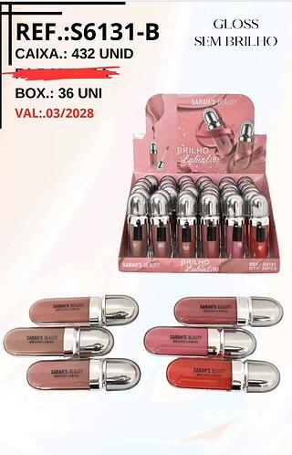 GLOSS SEM BRILHO SARAHS BEAUTY C/36PCS