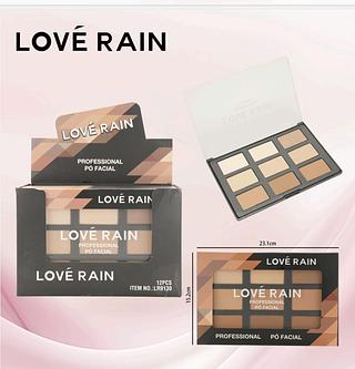 PO FACIAL PROFISSIONAL LOVE RAIN C/12PCS